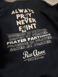 Image 2 of Prayer Partners Hoodie - Navy Blue - Cream logo