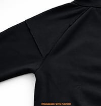 Image 2 of FAULTLINE / Structured - Zip up hoodie [ black ]