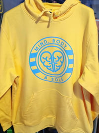 Mind, Body & Sole Yellow & Sky Blue Hoodie 