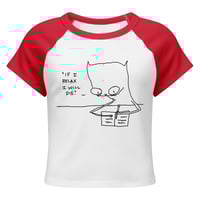 Image 18 of Women’s micro rib raglan baby tee if I relax