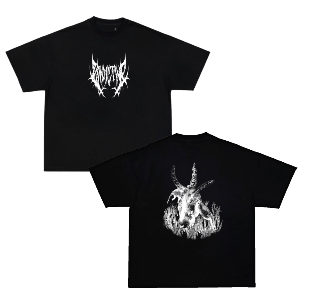Image of Black Burning Goat Tee