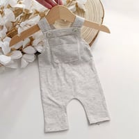 Image 1 of Newborn boys romper Dylan - light grey melange