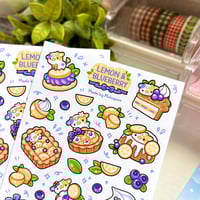 Image 3 of Lemon Blueberry Dessert | Matte Sticker Sheet