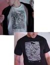 'Frame 1' Hand Printed Tee | Black and White