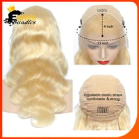 Image 3 of Transparent Frontal Wigs-613 Body Wave 