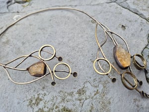 Citrine open necklace 