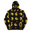 Gold Skull Hoodie in black