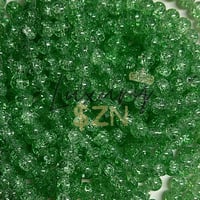 10mm Crackle Green