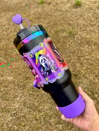 Image 1 of 40oz stainless steel ghost tumbler 