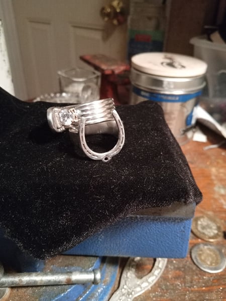 Image of Sterling Silver horseshoe ring