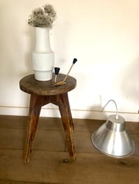 Image 1 of Tabouret rond bois 