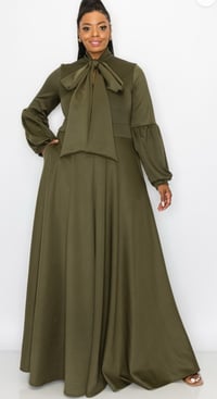 Leading Lady Dress - Army Green