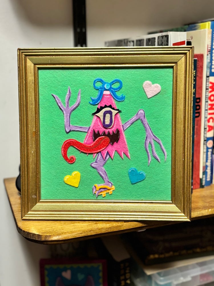 Image of Kasa Obake Felt Art Piece