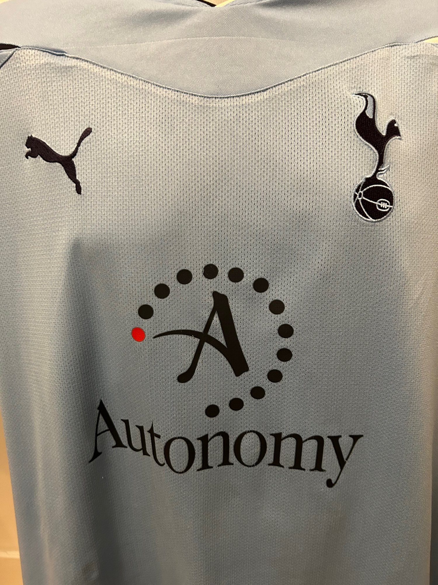 Image of Tottenham Hotspur “BALE 3” 2010/11 Away Shirt + PL patches (L)