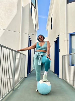 Image of Two Blue Active Tights 