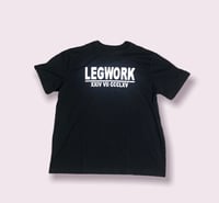 BLACK/WHITE LEGWORK T-SHIRT 