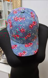 Image 1 of Cherry 🍒 Denim Cap
