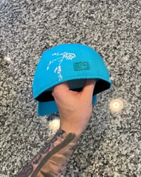 Image 2 of TONAL TURQUOISE BLUE DETRIOT TIGERS CUSTOM FITTED 