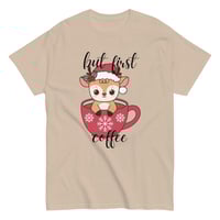 Image 5 of Reindeer But First Coffee tee