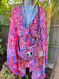 Image 5 of Barca Bag - hot pink zebra cross body or wear on waist