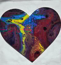 Image 1 of Art Heart Plaque 13