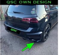 Image 1 of X2 Vw Golf Mk7.5 Handmade Rear diffuser spats 