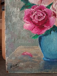 Image 5 of Peinture bouquet de roses roses 