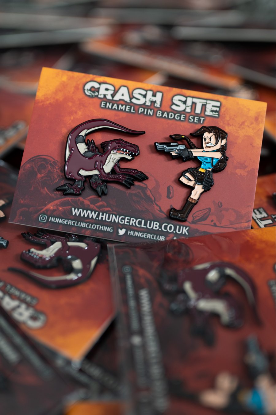 Image of Crash Site Enamel Pin Badge Set  