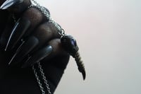 Image 6 of Dead Good Pheasant toe necklace with lolite crystal stone copy