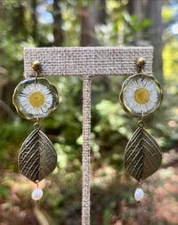 Image 4 of Leafy Fleabane Earrings 