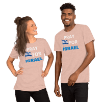 Image 8 of Unisex t-shirt (pray for Israel)