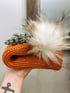 Pumpkin Knit Beanie  Image 2