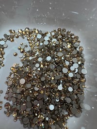 Image 2 of Golden Shadow -Genuine SWAROVSKI Crystals (Round Flat)