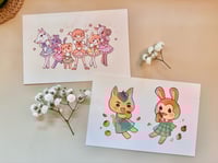 Image 2 of Animal Crossing: Tangy & Bunnie Print