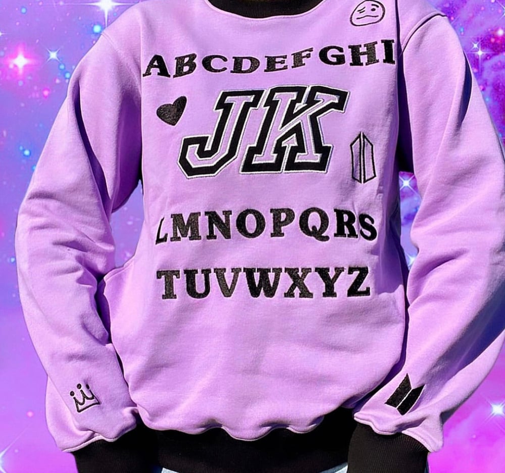 Image of BIG SALE!!! JK Alphabet Sweatshirt (was $70) 