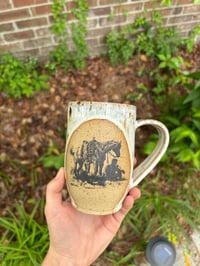 Image 1 of White cowboy shade mug