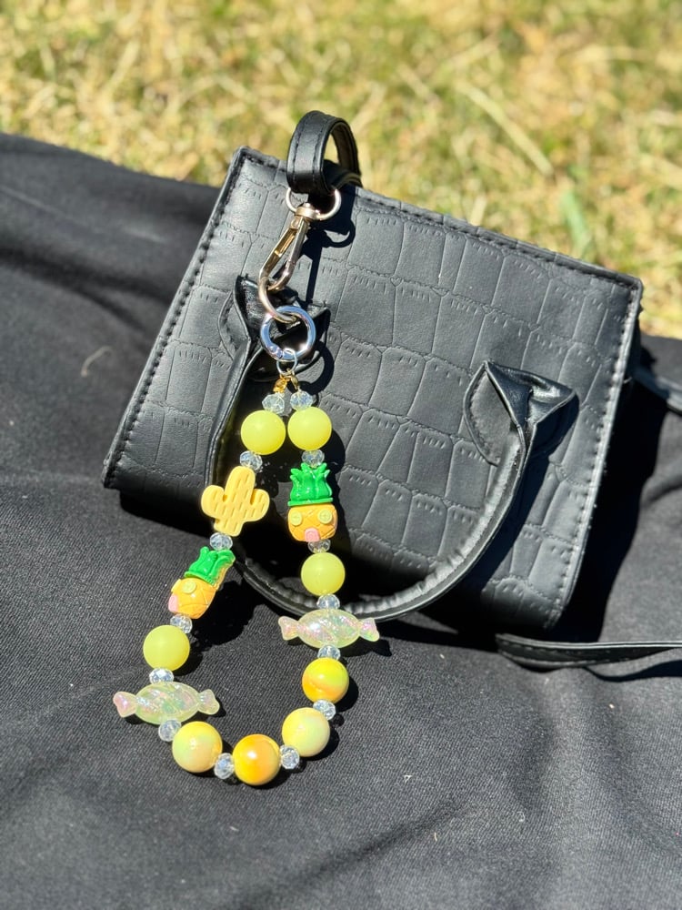 Image of Luminous Bag Charm - Yellow 