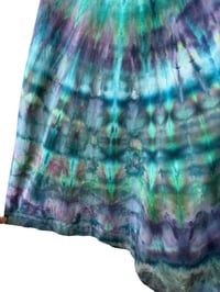 Image 10 of M 100% Cotton Short T-Shirt Dress with Pockets in Mermaid Spiral Ice Dye