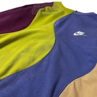 Image 4 of (L-XL ) Nike Crewneck Colorblock Wave "TK" 622