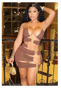Image 1 of Lace Up Kim Dress