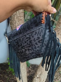 Image 3 of Barca bag -black leopard