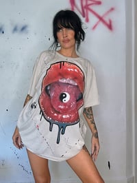 Image 3 of “YIN YANG” HAND PAINTED CUSTOM T-SHIRT XL