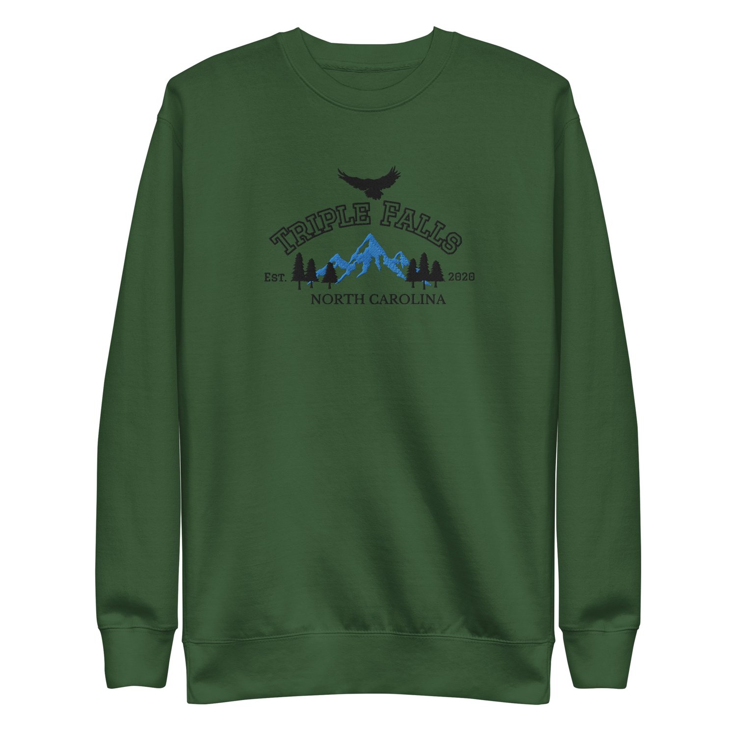 Image of Officially licensed Triple Falls embroidery Unisex Premium Sweatshirt