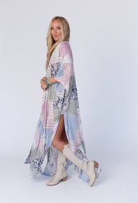 Image 4 of Patchwork Tapestry Free Flow Duster Kimono