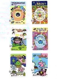 Image 9 of vintage tamagotchi stickers + trading cards
