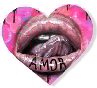 Image 1 of “AMOR” ORIGINAL PAINTING BY NIKITA ROSALIND 9”x8”