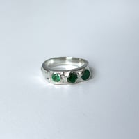 Image 1 of Triple Emerald Ring 