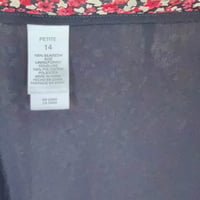 Image 6 of Silk Crinkle Floral Print Midi Skirt - Size 14 Petite - 90s Style
