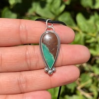 Image 1 of Chrysoprase in Silver 💚🤎