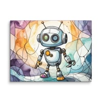 Image 1 of Robot of Young Canvas